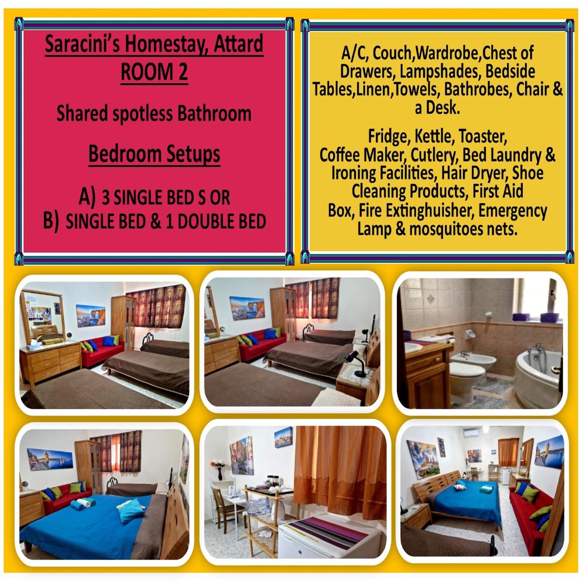 Saracini'S Homestay Attard Zewnętrze zdjęcie